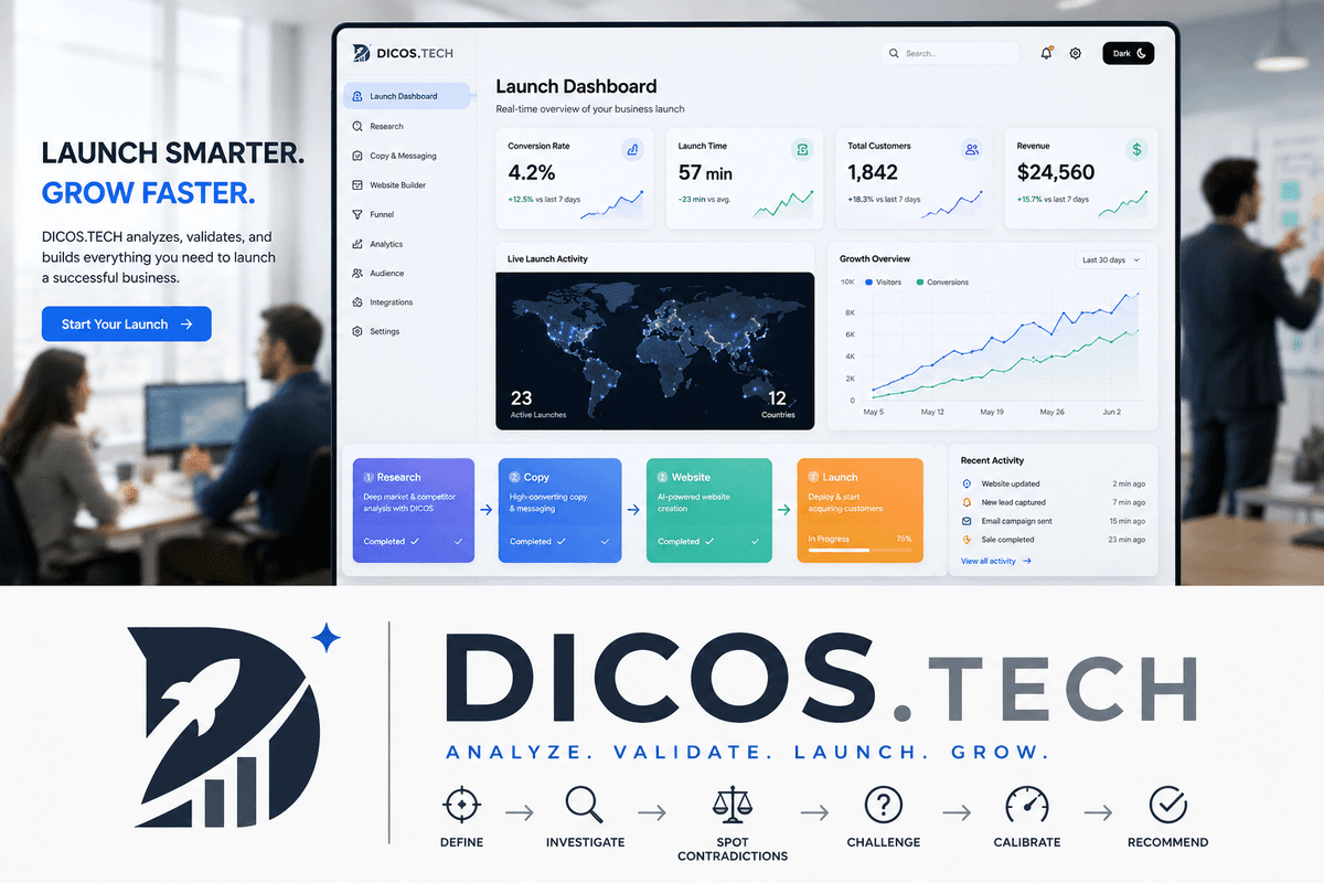 DICOS.TECH Launch Dashboard